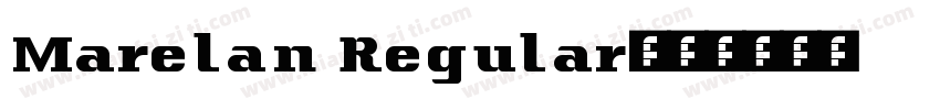 Marelan Regular字体转换